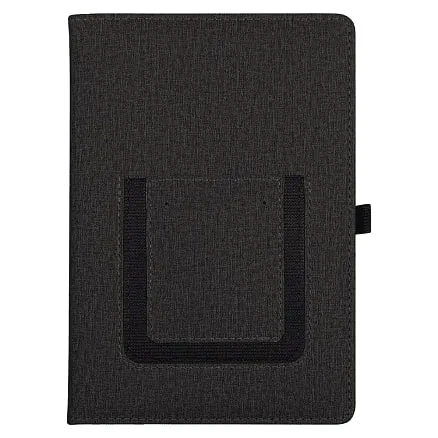 Ежедневник Smart Wallet Cambric A5, черный, недатированный, в твердой обложке с поролоном