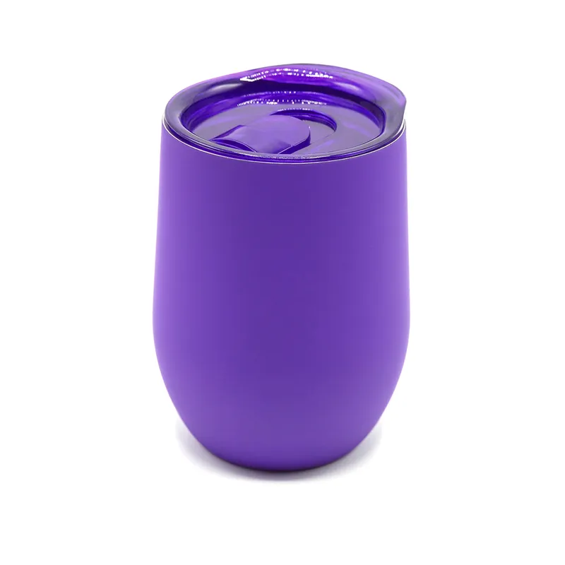 Термокружка с двойной стенкой SOFTO софт-тач, фиолетовая
