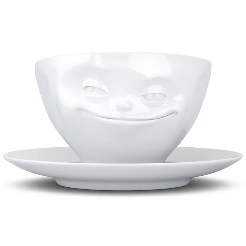 Чайная пара grinning, 200 мл, белая