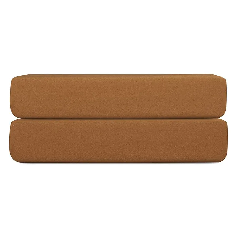 Простыня на резинке из сатина из коллекции meditation, caramel, 160х200х30 см