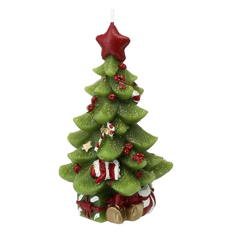Свеча декоративная green miracle из коллекции new year essential, 18 см