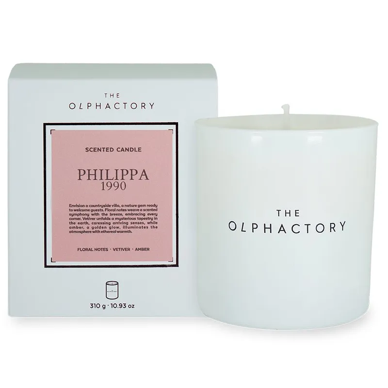 Свеча ароматическая the olphactory, white insignia, philippa 1990, 60 ч