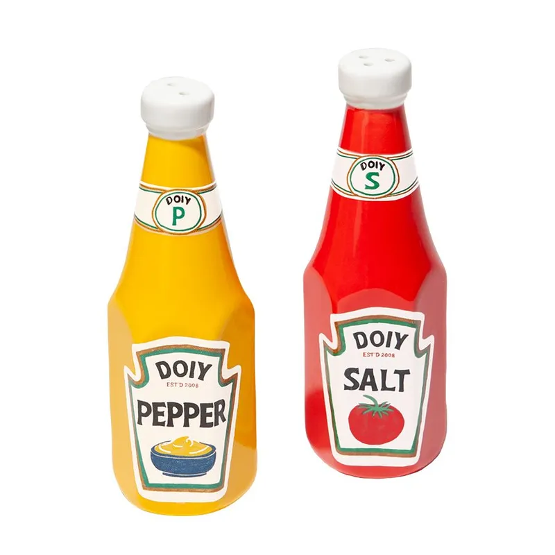 Набор из солонки и перечницы corner shop, ketchup mustard