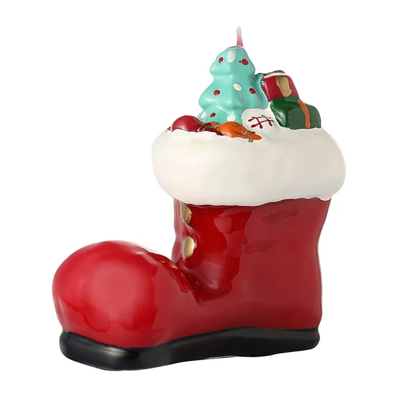 Свеча декоративная festive stocking из коллекции new year essential, 12,5 см
