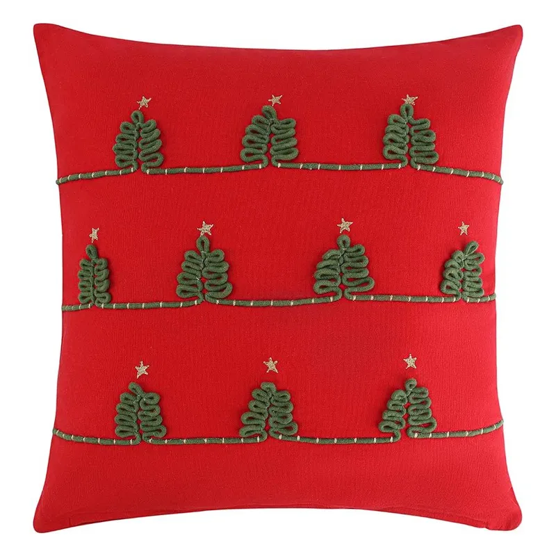 Чехол на подушку christmas forest из коллекции new year essential, 45х45 см
