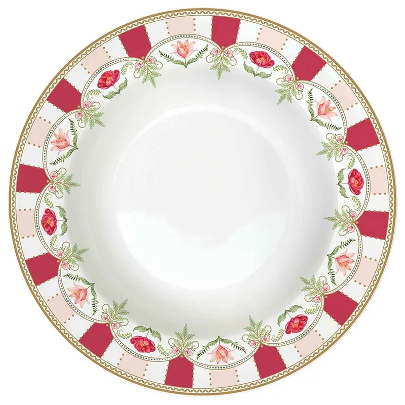 Тарелка глубокая flowery, 21,5 см