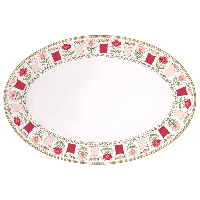 Блюдо овальное flowery, 35,5х24 см