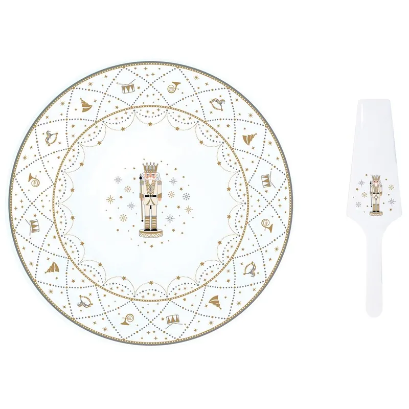 Блюдо для торта с лопаткой royal nutcracker, D31 см