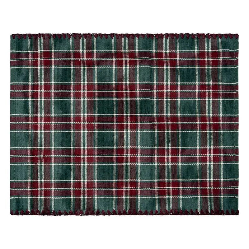 Набор из двух салфеток под приборы Шотландская клетка из коллекции new year essential, 35x45см