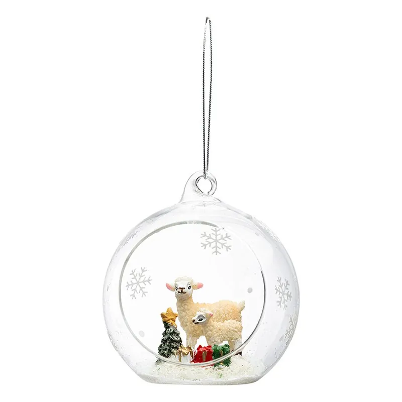 Ёлочная игрушка Овечки из коллекции new year essential, 9см