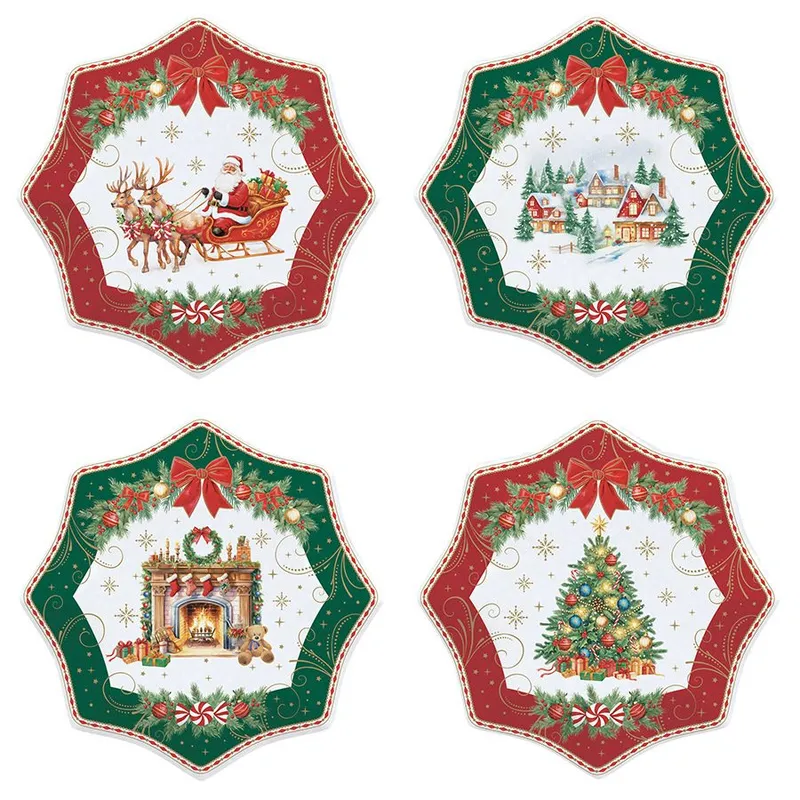 Набор десертных тарелок christmas heritage, D16 см, 4 шт.