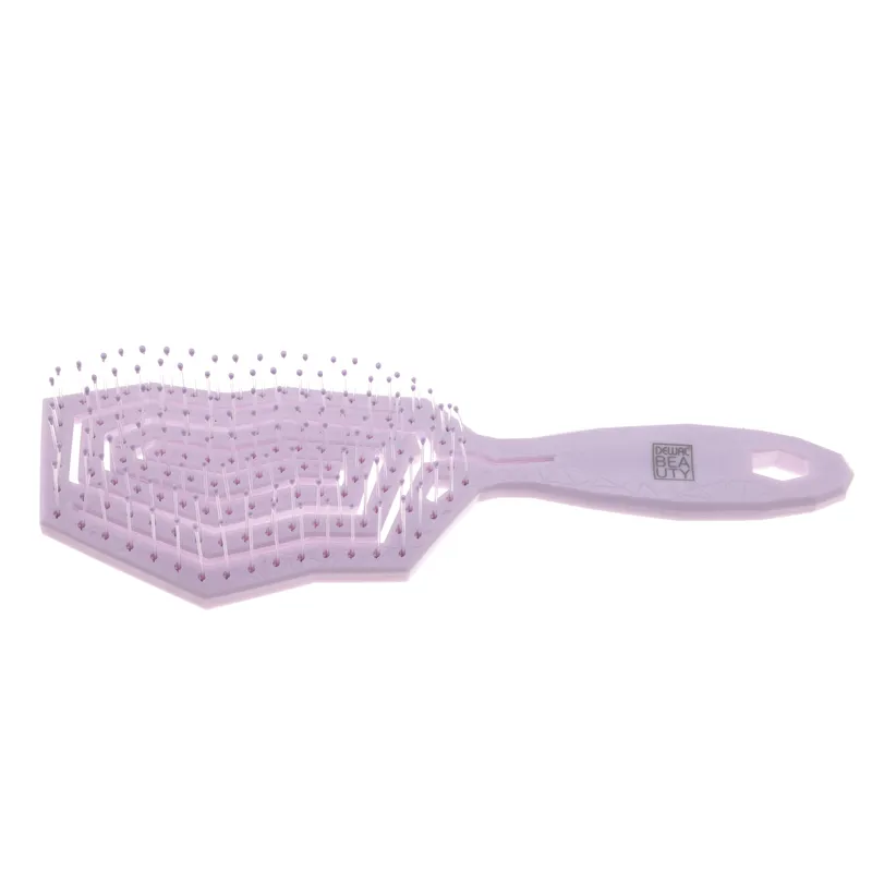 Щетка Dewal Beauty серия "Friendly", продувная, с нейлоновым штифтом, форма айсберг.