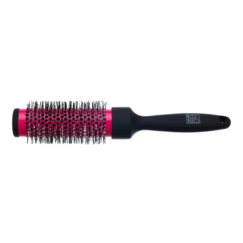 Брашинг Dewal Beauty с керамическим покрытиеми ручкой Soft touch d35мм