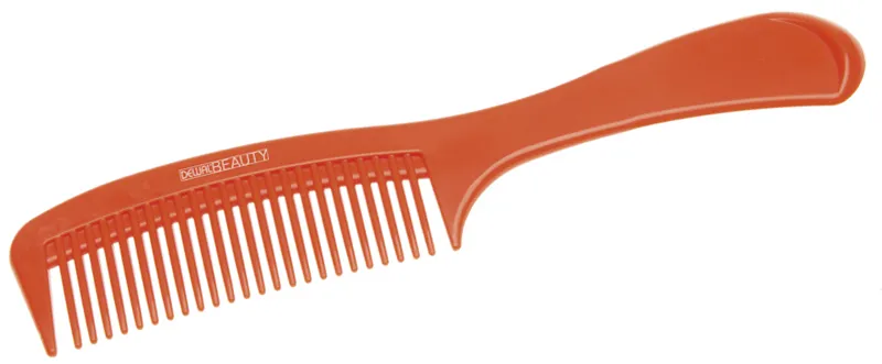 Расческа Dewal Beauty с ручкой оранжевая 22,0 см