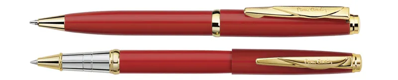 Набор Pierre Cardin коллекция «ПАРА | PEN&PEN» : ручка шариковая + роллер. Цвет - красный.Упаковка Е.