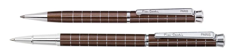 Набор Pierre Cardin коллекция «ПАРА | PEN&PEN» : ручка шариковая + роллер. Цвет - коричневый. Упаковка Е.