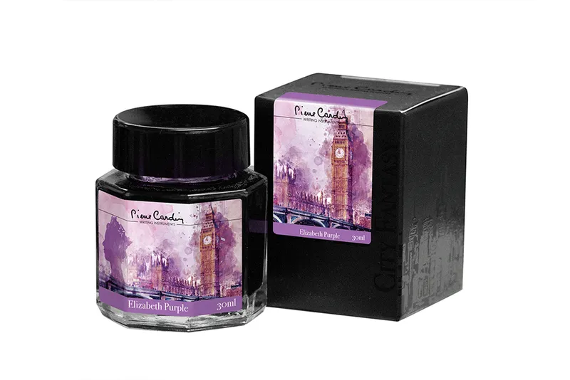 Флакон чернил Pierre Cardin 30мл, коллекция «ГОРОДСКАЯ ФАНТАЗИЯ | CITY FANTASY» цвет Elizabeth Purple (Лиловый Элизабет)