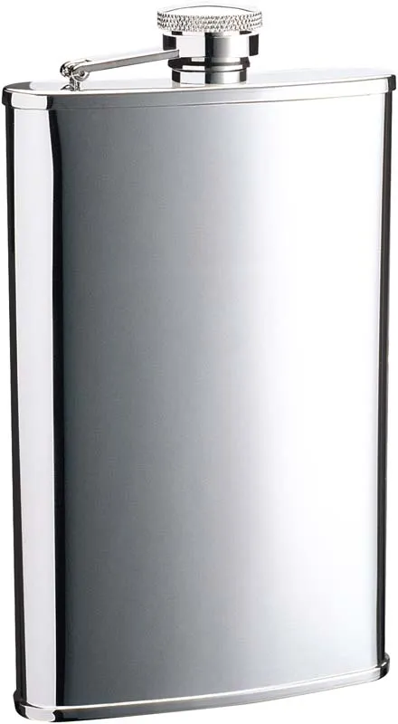 Фляга S.Quire 0,15 л, сталь, серебристый цвет,96x21x115 мм