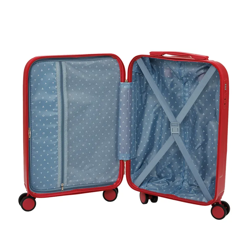 Чемодан TORBER В Отпуск, красный, ABS-пластик, 37 х 25 х 56,5 см, 36 л, 2,5 кг