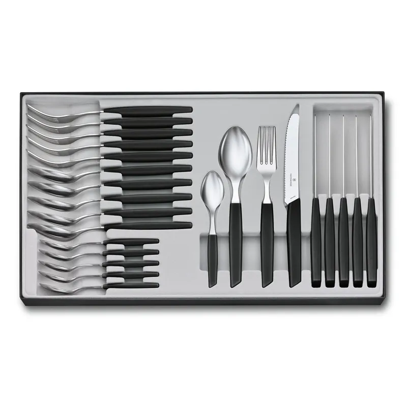 Набор из 24 столовых принадлежностей VICTORINOX Swiss Modern: 6 столовых ножей, 6 вилок,12 ложек