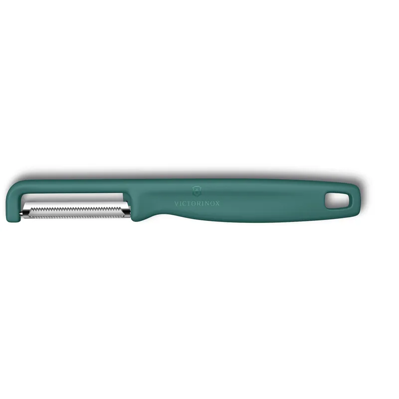 Овощечистка VICTORINOX IOTA, серрейторное лезвие из нержавеющей стали, зеленая