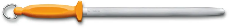 Мусат VICTORINOX Swibo, 30 см, овальная форма, мелко-средняя насечка, сталь, жёлтый