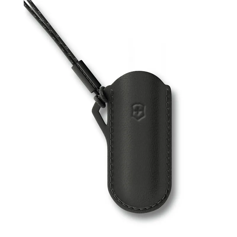 Чехол VICTORINOX "Dark Illusion" для ножей Classic Colors 58 мм, кожаный, чёрный