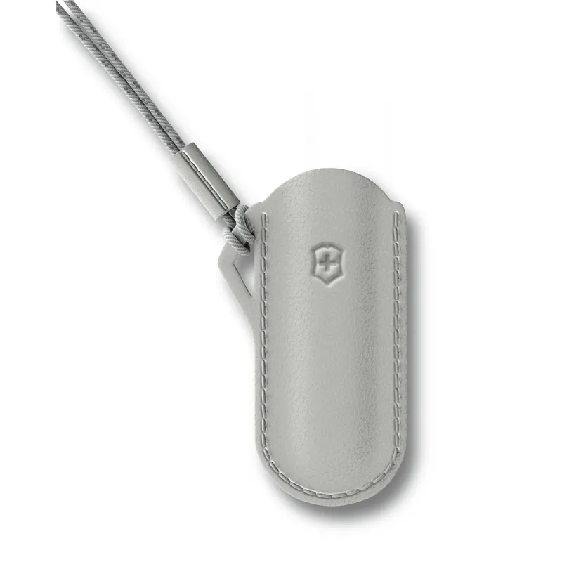 Чехол VICTORINOX "Mystical Morning" для ножей Classic Colors 58 мм, кожаный, серый