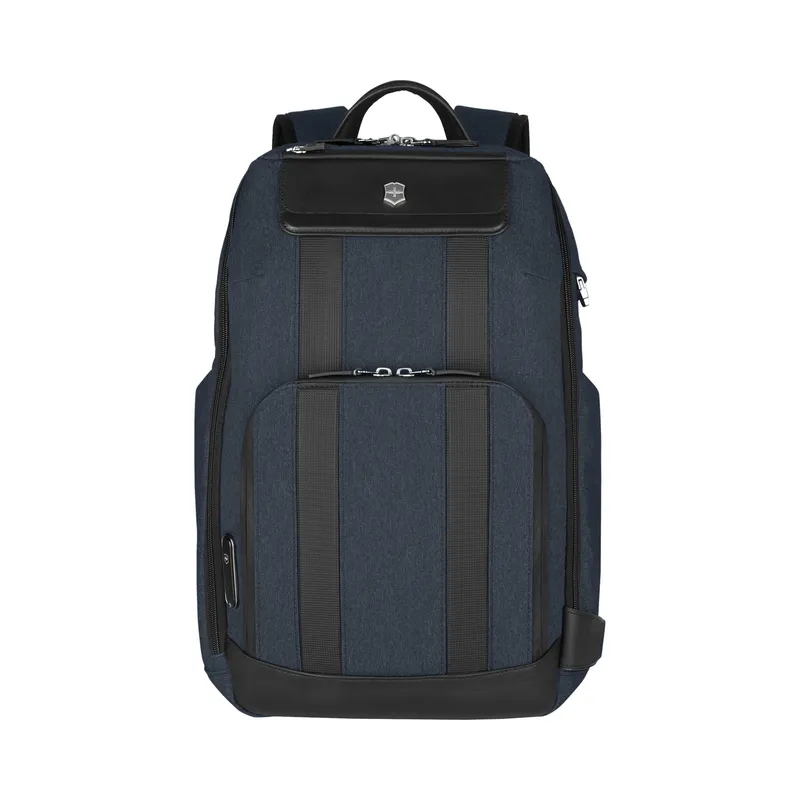 Рюкзак VICTORINOX Architecture Urban2 Deluxe Backpack 15”, синий, полиэстер/кожа, 31x23x46 см, 23 л