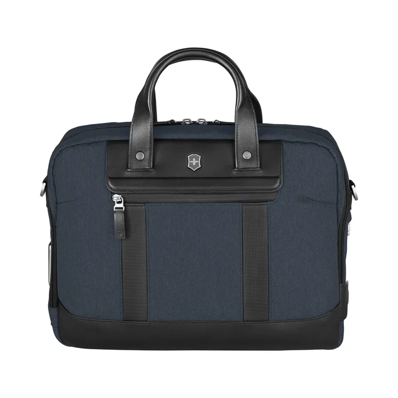 Портфель VICTORINOX Architecture Urban2 Briefcase 15'', синий, полиэстер/кожа, 42x13x31 см, 16 л