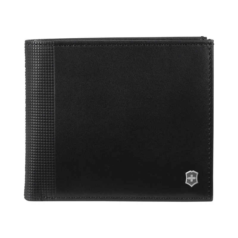 Портмоне VICTORINOX Altius Alox с защитой от сканирования RFID, чёрное, натуральная кожа, 10x2x11 см