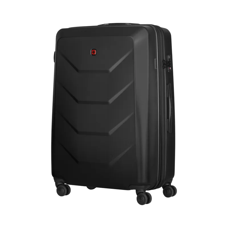 Чемодан WENGER Prymo, чёрный, большой, 52х76х30 см, 93 л, ABS+PC