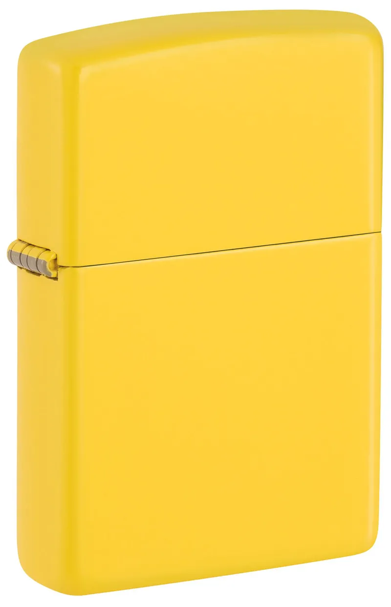 Зажигалка ZIPPO классическая с покрытием цвета подсолнуха | Classic Sunflower, латунь/сталь, желтая, глянцевая, 38x13x57 мм