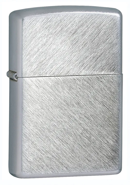 Зажигалка ZIPPO классическая с узором Елочка | Herringbone Sweep, латунь/сталь, серебристая, матовая, 38x13x57 мм