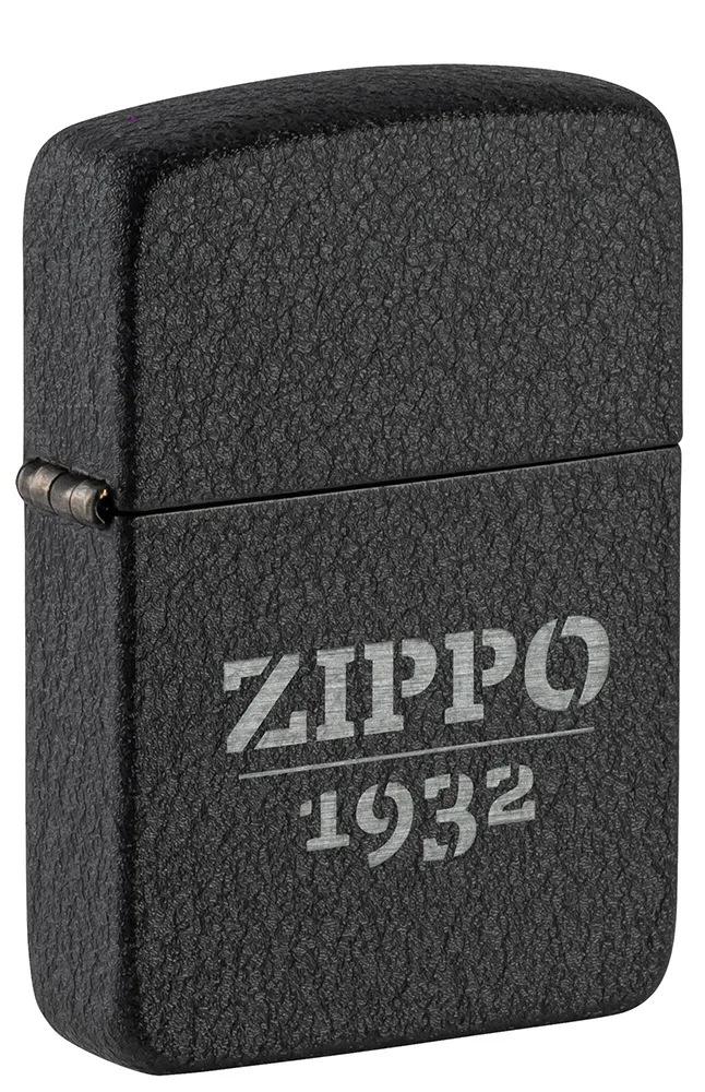 Зажигалка ZIPPO Реплика 1941 года с черным покрытием с кракелюром | 1941 Replica™ Black Crackle, латунь/сталь, черная, матовая, 38x13x57 мм