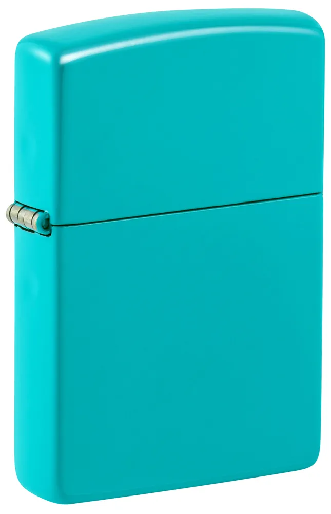 Зажигалка ZIPPO классическая со светло-бирюзовым покрытием | Classic Flat Turquoise, латунь/сталь, бирюзовая, глянцевая, 38x13x57 мм