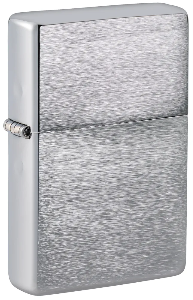 Зажигалка ZIPPO Винтаж серия 1937 года с покрытием матовый хром | Vintage™ Series 1937 Brushed Chrome, серебристая, 38x13x57 мм