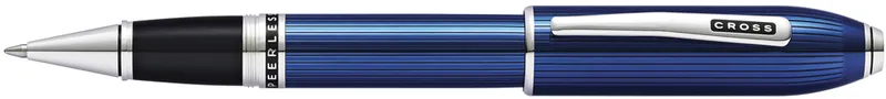 Ручка-роллер CROSS коллекция «НЕСРАВНЕННЫЙ | PEERLESS» Translucent Quartz Blue Engraved Lacquer