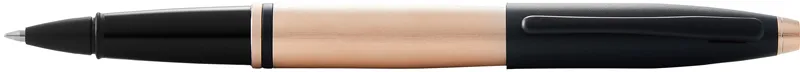 Ручка-роллер CROSS коллекция «КАЛЕ | CALAIS» Brushed Rose Gold Plate and Black Lacquer