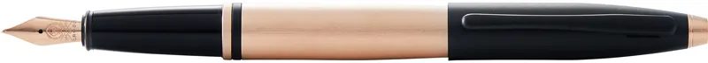 Перьевая ручка CROSS коллекция «КАЛЕ | CALAIS» Brushed Rose Gold Plate and Black Lacquer, перо M