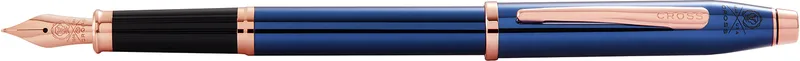 Перьевая ручка CROSS коллекция «ВЕЧНАЯ КЛАССИКА 2.0 | CENTURY CLASSIC II» Translucent Cobalt Blue Lacquer, перо F