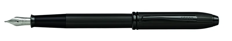 Перьевая ручка CROSS коллекция «ТАУНСЕНД | TOWNSEND» Matte Black PVD, перо F