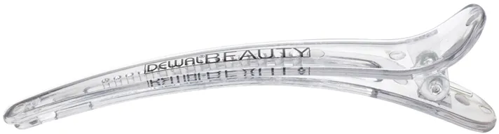 Зажимы для волос Dewal Beauty 5 шт/ уп.серые прозрачные