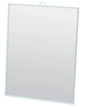Зеркало Dewal Beauty настольное, в желтой оправе, на пластиковой подставке, 15*20 см