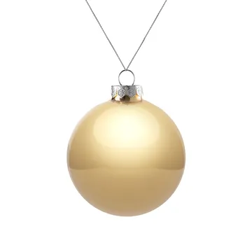 Оформительский шар Finery, 8 см, глянцевый золотистый