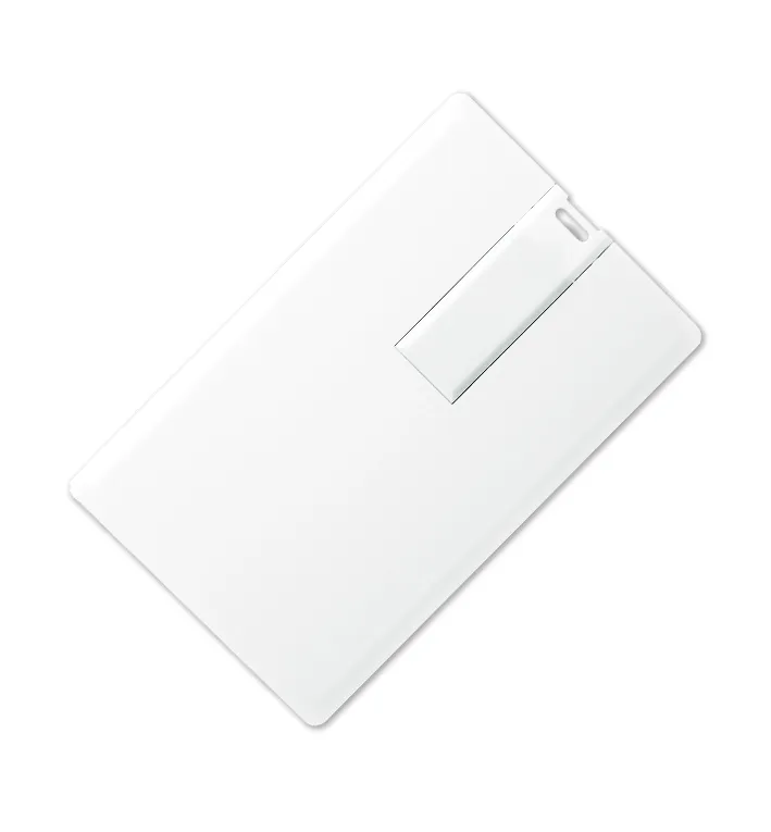 Флеш накопитель USB 2.0 в виде кредитной карты 16GB, пластик, белый