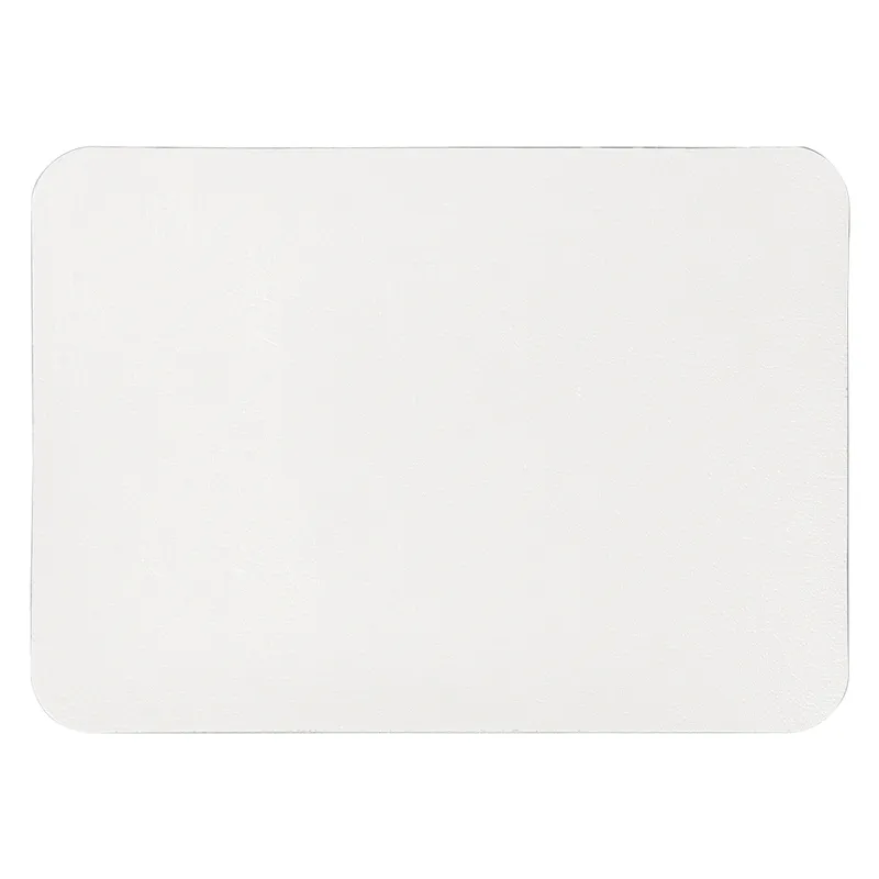 Шеврон Rectangle Cowhide размер 50*70 мм, белый, со скругленными углами