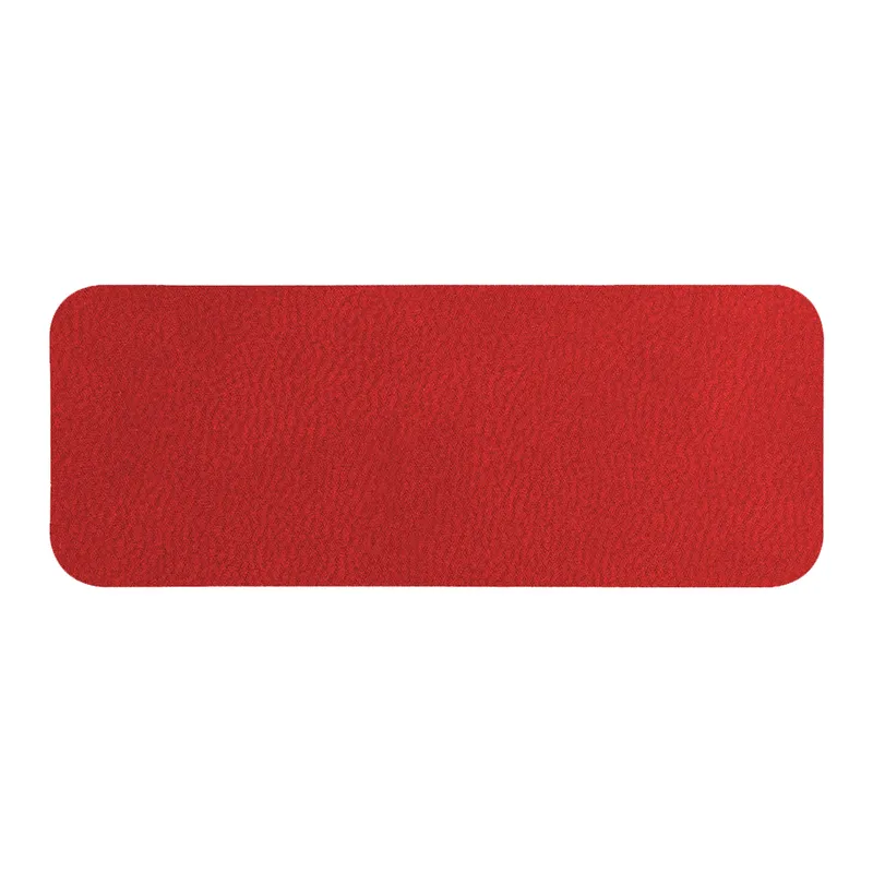 Шеврон Rectangle Latte Soft touch размер 75*29 мм, красный, со скругленными углами