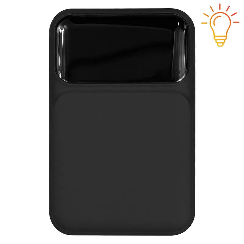 Внешний аккумулятор (powerbank) «Lumen», софт тач, 10 000 mAH, с тремя зарядными шнурами, 22,5W super fast charge, Power Delivery (PD) 20W (dfnn), QC3.0, черный