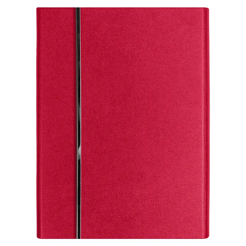 Ежедневник Alfa Bird Petrus A5, красный с неокрашенным срезом, недатированный, в твердой обложке с металлическим элементом